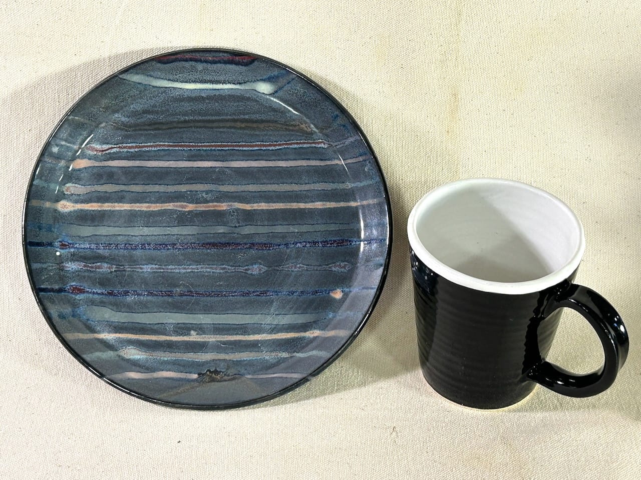 Black Plate And Mug